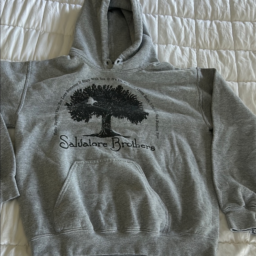 Vampire Diaries Gray Hoodie
